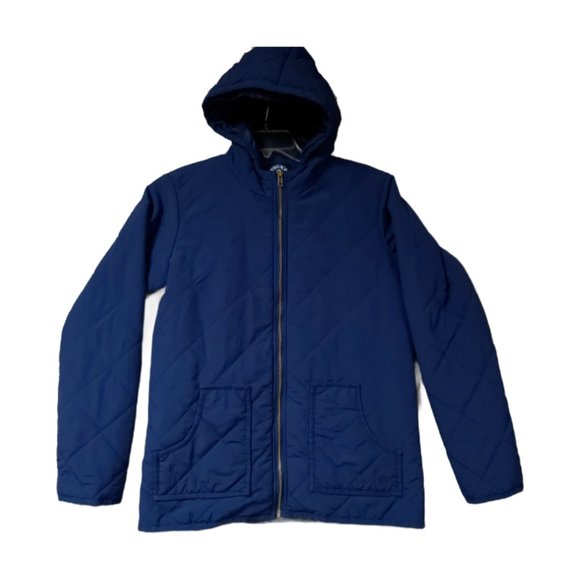 Vtg Polar King By Key Mens Large Reg Blue Full Zip Quilted Workwear Lined Jacket - Picture 1 of 16